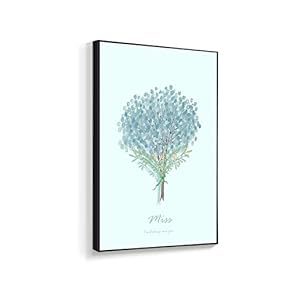 Framed Canvas Wall Art for Living Room, Bedroom Beautiful Bunch Flowers Canvas Prints for Home Decoration Ready to Hanging - 16x24 inches