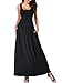 MSBASIC Black Maxi Dress Summer Dresses for Women Black S