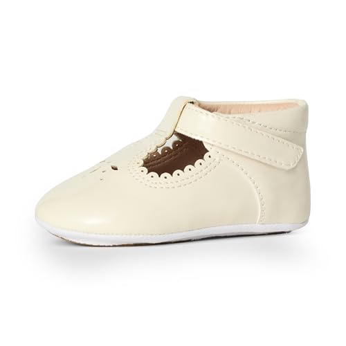 Amazon Essentials x Sofia Grainge Baby Girls' Non-Slip Mary Jane Shoes, Off-Whi…