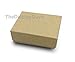 TheDisplayGuys - 100-Pack #11 Cotton Filled Cardboard Paper Jewelry Boxes Gift Case - Kraft Brown (2.1
