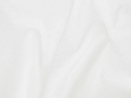 Dalston Mill Fabrics Felt Fabric by The Metre, 147cm Wide, 10m Length, White, Craft