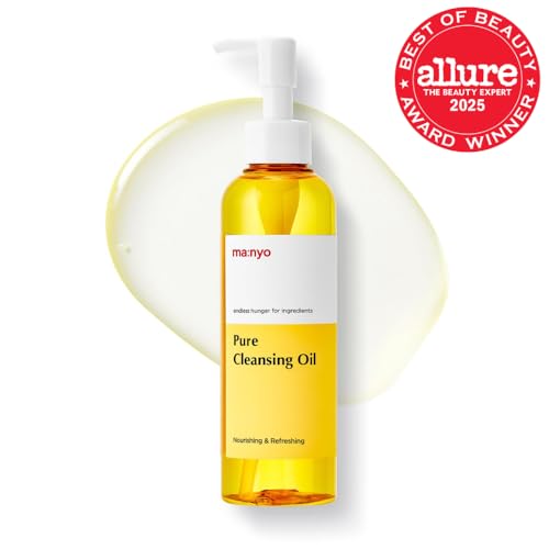 ma:nyo MANYO Pure Cleansing Oil, Natural Oil Cleanser for Face, Makeup Blackhead Remover, Korean Skin Care, 6.76 fl oz (200ml)