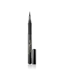 Elizabeth Arden - Delineador de ojos líquido con punta de fieltro de color oscuro, color negro seriosamente, 0,41 oz