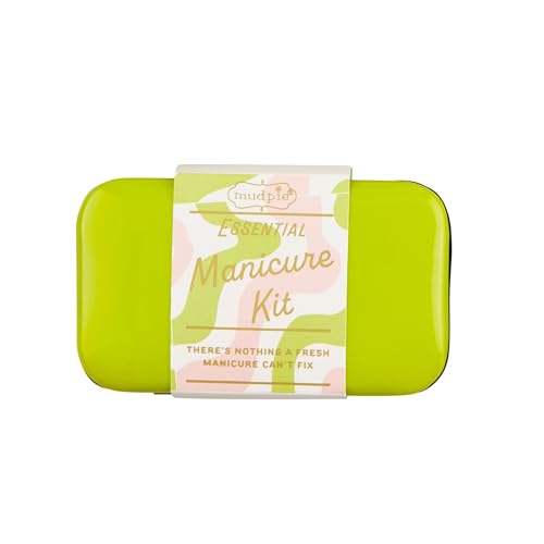Mud Pie Women's Manicure Kit, Green
