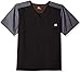 Carhartt Men's Color Block Utility Scrub Top, Black, Large