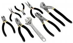 Plier & Adj Wrench 8Pc Set Q by WILMAR