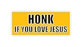 Funny Honk Sticker Decal, 5x2 inches | Water Proof