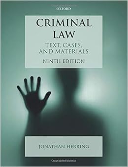 Criminal Law Text Cases And Materials Amazon Co Uk Herring Jonathan 9780198848479 Books