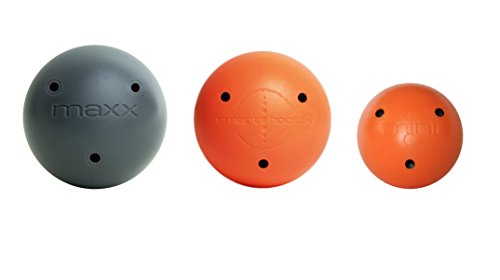Smarthockey Stickhandling and Puck Control Training Aid with 3 Balls Included - 1 Original Ball, 1 MAXX, and 1 Mini