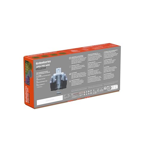 SteelSeries Apex Pro Mini Gen 3 Gaming Tastatur 60 Prozent - Hall Effect Switches OmniPoint 3.0 - Anpassbarer Auslösebereich - GG Quickset - Rapid Trigger - Rapid Tap-SOCD - DE Layout QWERTZ 10
