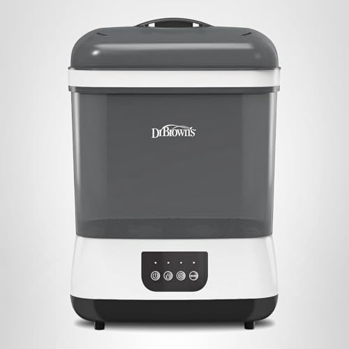 DR. BROWN’S ALL-IN-ONE STERILIZER AND DRYER FOR BABY BOTTLES, PARTS AND OTHER NEWBORN ESSENTIALS