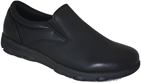 Gelato Mens 8556 Non-Slip Professional Slip on Comfort Work Shoe with Memory Insole
