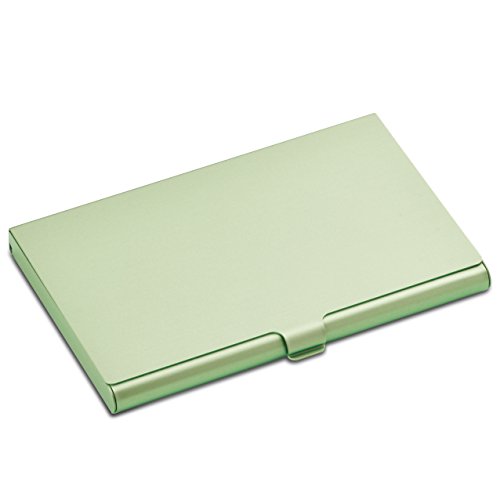 Personalized Colorful Aluminium Alloy Credit Card Business Card Holder Card Case - Free Custom Engraving (green) - Thumbnail 2
