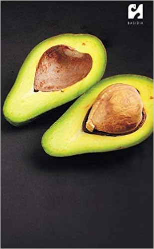 Basidia Avocado Cut In Half Notebook 128 Lined Pages 130 X 210 Mm Basidia Amazon Com Books