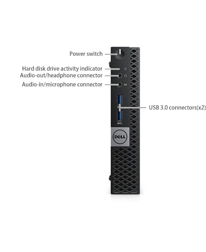 Dell Optiplex 7040 Mini PC de computadora, Intel Core i5-6500 de 4 núcleos 2.50GHz, 8GB DDR4 RAM, 256GB SSD WiFi, BT, Windows 11 Pro (reacondicionado)
