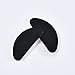 TOODOO 10 Pairs Eyeglasses Nose Pads Glasses Adhesive Silicone Nose Pads Non-Slip Thin Nosepads for Glasses Eyeglasses Sunglasses (Black, 1 mm)