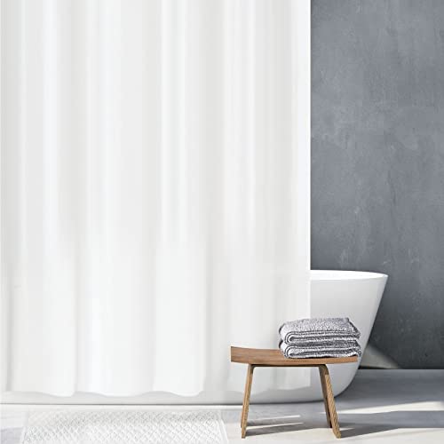 mDesign PEVA Shower Curtain Liner 72" x 72" Deluxe Water/Odor