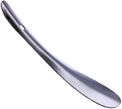 Dibbons Short Stainless Steel Shoehorn Shoehorn With Leather Handle Portable Shoe Lifter For Leather Shoes
