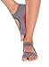 Tucketts Allegro Pilates Toeless Yoga Socks with Grips for Women, Toeless Socks For Women, S/M, 1 Pair Solid Grey Dot