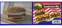 Pride of Iowa Deluxe Double Charboil Sandwich, 7 Ounce - 8 per case.