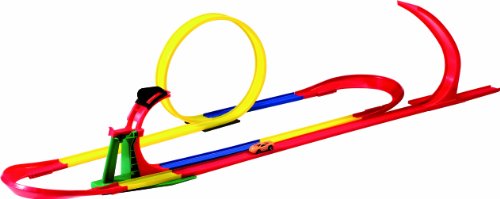 Darda 50151 - Rennbahn Super Loop, inklusive orangem Hornet Racing Car, 610 cm Streckenlänge
