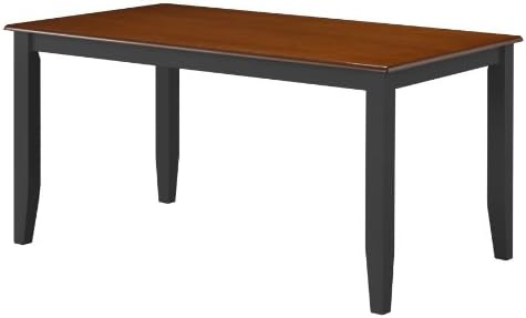 Boraam Bloomington Dining Table, Black/Cherry