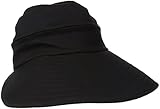 Physician Endorsed Women's Naples Cotton Packable Cap & Visor Sun Hat, Rated UPF 50+ for Max Sun Protection, Black, One Size