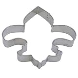 R&M Fleur De Lis 4.5" Cookie Cutter in Durable, Economical, Tinplated Steel