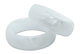 Vin Zen Womens Silicone Rubber Wedding Ring Band SureFit by Purple Grey Teal Pink (Pearl, 5,6)