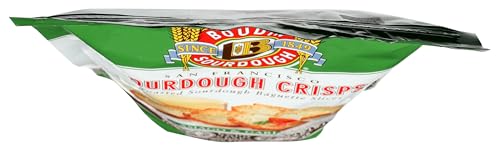 BOUDIN SOURDOUGH, CRISPS SOURDOUGH SAN FRANCISCO ASIAGO & GARLIC, 6 OUNCE