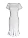 VfEmage Womens Elegant Vintage Cocktail Party Mermaid Midi Mid-Calf Dress 7977 WHT M