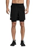 CQC Men's 2 in 1 Running Shorts Quick Drying