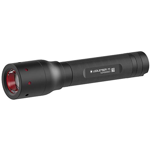 LED Lenser P5 Power LED Flashlight, Black