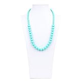 Bumkins Nixi Ciclo Silicone Teething Necklace, Turquoise