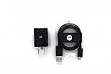 Motorola 1150 Mah Dual Port USB Ac Charger 5797 Power Pack for Motorola Devices, 3 Feet Long, with OEM Micro USB Cable - Black - Non Retail Packaging