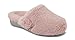 Vionic Women's Indulge Gemma Plush Slipper - Ladies Adjustable Mule Slipper with Concealed Orthotic Arch Support Blush 8 M US