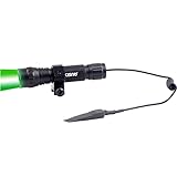 CISNO Green Light LED Hog Hunting Tactical Flashlight Torch With Mount+ Remote Pressure Switch