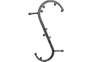 Body Back Buddy Classic USA Made Handheld Massage Cane - Full Body Trigger Point Tool for Deep Tissue Pain Relief - Dual Hooks for Back, Shoulder, Neck - (2.0 Black)
