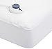 Serta | Smart Heated Waterproof Mattress Pad with Safe & Warm Low Voltage Technology, Queen, Dobby Stripe