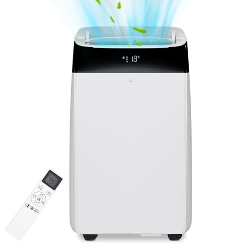 14,000 BTU 3-in-1 Portable Air Conditioner – Cools 750 sq. ft, Whisper-Quiet, No Professional Installation Needed