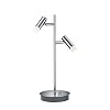 Trio Leuchten LED tafellamp Zidane, chroom, kap acryl wit 578610206