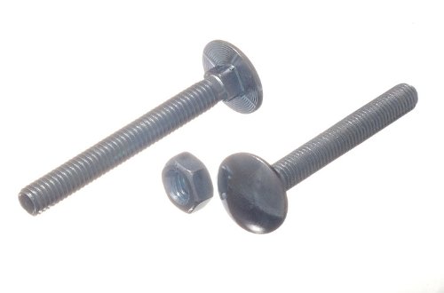 COACH CARRIAGE BOLT M10 X 300MM BZP WITH NUT ( PACK OF 6 )