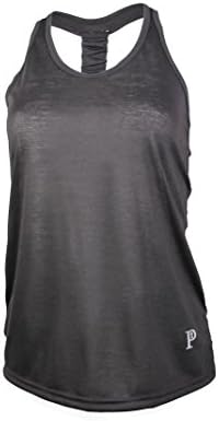 Racerback Tank|Cool Comfort with Moisture-Wicking Poly-Rayon by Privagio (Black)  XL