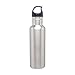 Simply Green Solutions - Stainless Steel Water Bottle for School, Workout, & Work, Reusable Water Bottles for Women & Men, Wide-Mouth Water Flask, 24oz Water Bottle w/Screw-On Lid, Brushed Stainless