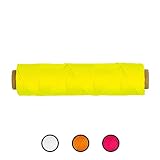Braided Nylon Mason Line #18 - SGT KNOTS - Moisture, Oil, Acid, Rot Resistant - Twine String Masonry, Marine, DIY Projects, Crafting, Commercial, Gardening use (250 feet - Fluorescent Yellow)