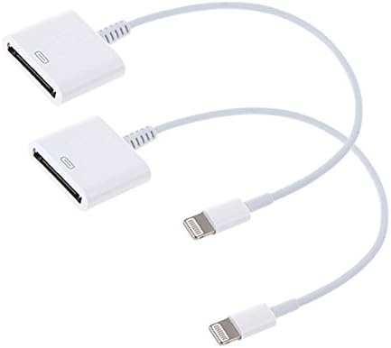 Jewoloo 30 pin Charge &amp; Sync Cable Adapter Converter for Apple iPhone 6/6 Plus/5s/5c/5/4s/4/3/3G ,iPad and iPod (White)