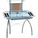 Studio Designs 10057 Futura Tower, Silver/Blue Glass