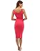 PattyBoutik Mama Tie-Dye/Solid Scoop Neck Maternity Tank Dress (Hot Pink Medium)