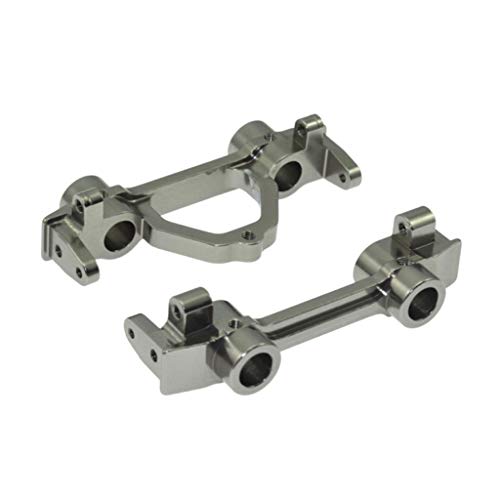Kofun Front Support, Metal Front & Rear Bumper Mount for 1/10 Axial Scx10 Crawler SCX0026 90022 90035 Ideal Christmas Birthday Front Support,Rear Bracket Gift for Kids Titanium Gray