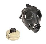 Israeli Rubber Respirator Mask NBC Protection For Industrial Use, Chemical Handling, Painting, Welding, Prepping with Drinking Straw/Tube With Extra Filter